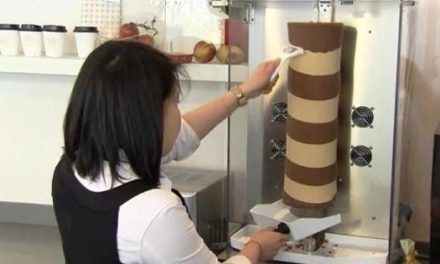 Découvrez la nouvelle machine à Choco-Kebab ! Miam miam !